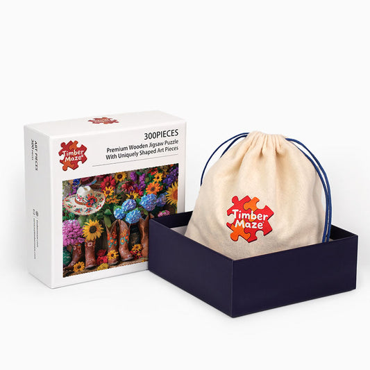 Boho-Stiefel – Holzpuzzle