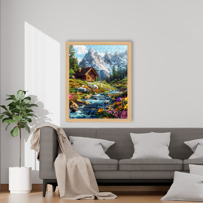 Floral Valley Cabin - Holzpuzzle