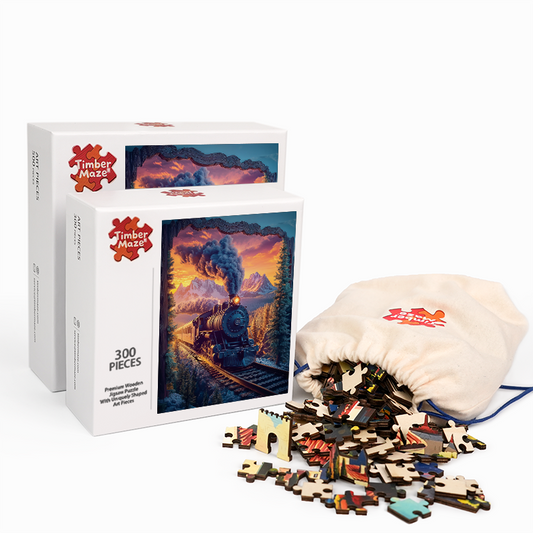 Durch Zeit und Raum - Holzpuzzle