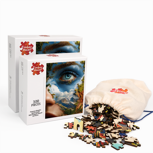 Blick der Erde - Holzpuzzle