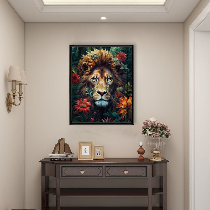 Laub und Wut Löwe - Holzpuzzle