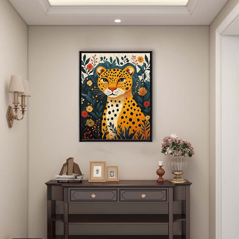 Dschungelleopard - Holzpuzzle