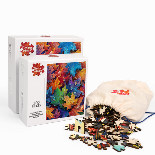 Herbstblattspektrum - Holzpuzzle