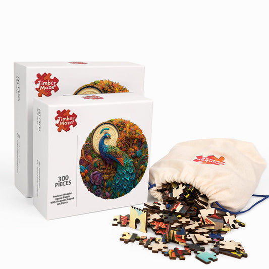 Bunte Krone - Holzpuzzle