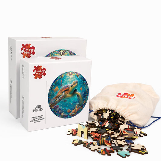 Reise der Schildkröte - Holzpuzzle