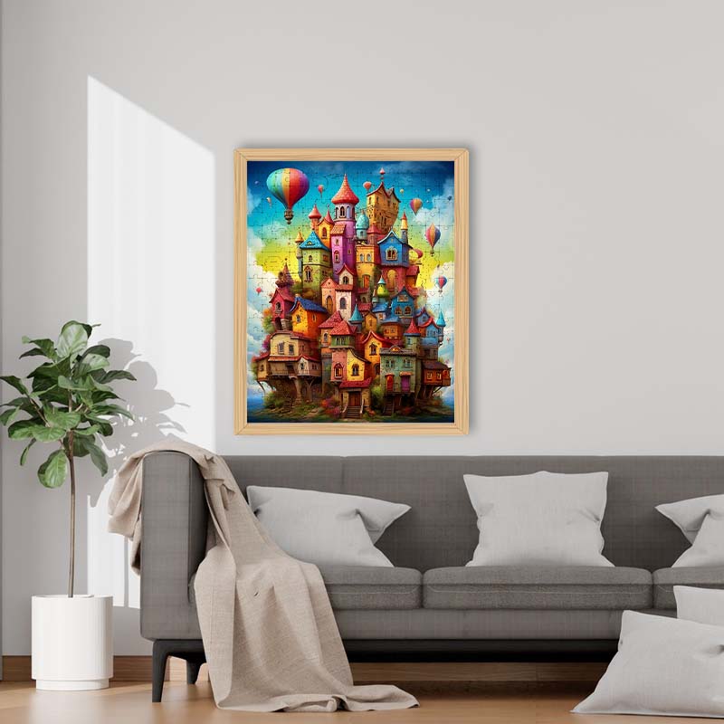 Fantasieschlösser - Holzpuzzle