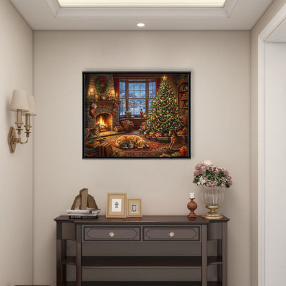 Zuhause zu Weihnachten – Holzpuzzle