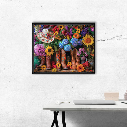 Boho-Stiefel – Holzpuzzle