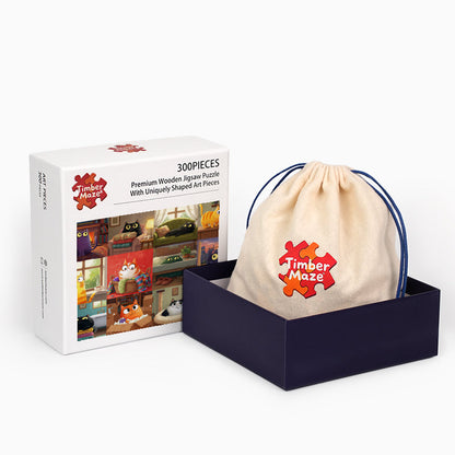 Katzenmomente – Holzpuzzle