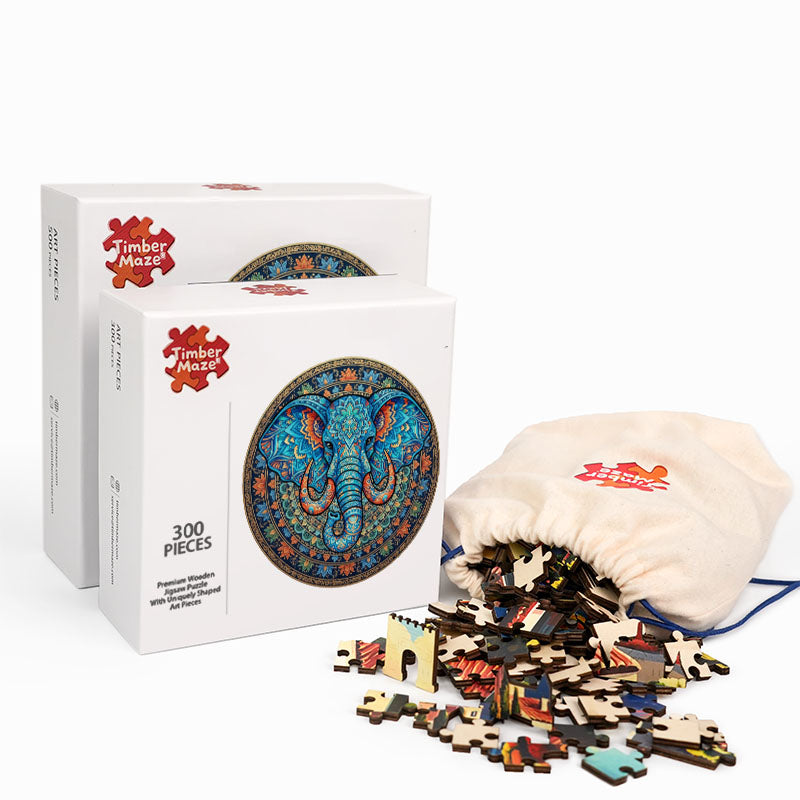 Heiliger Elefant – Holzpuzzle