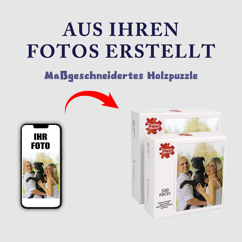 Personalisierte Foto-Liebesthema-Holzpuzzles