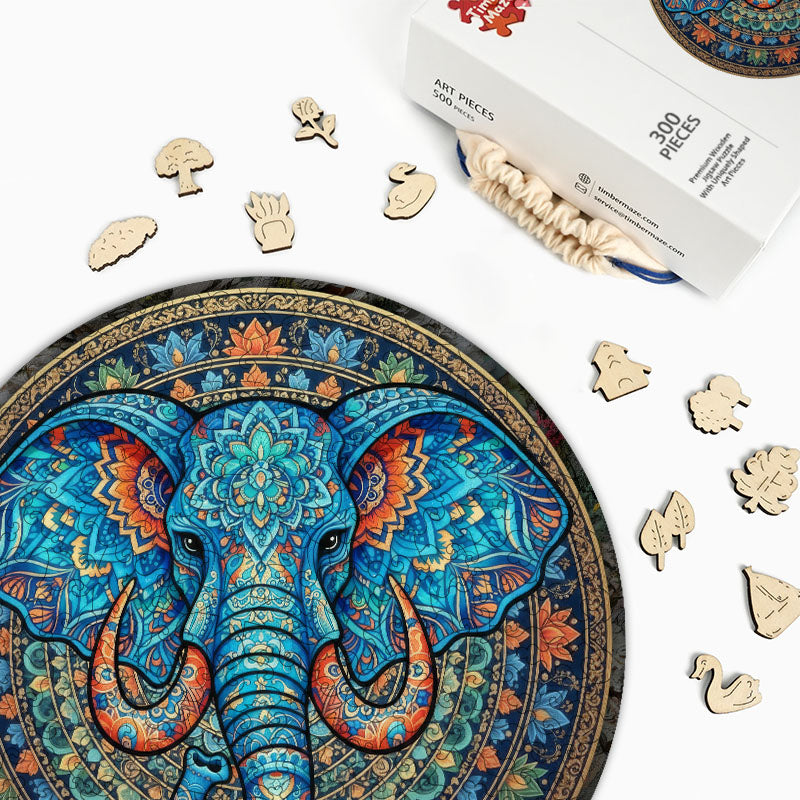 Heiliger Elefant – Holzpuzzle
