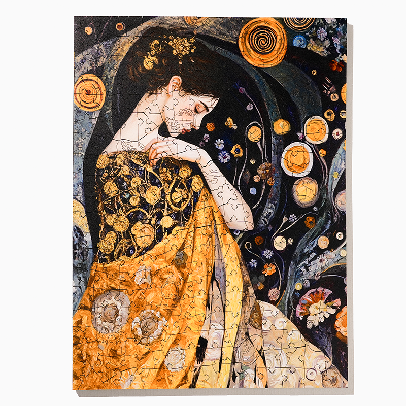 Elegante Frau - Holzpuzzle