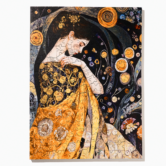 Elegante Frau - Holzpuzzle