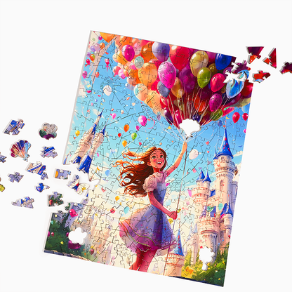 Ballonschloss-Traum - Holzpuzzle