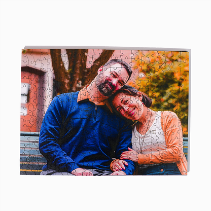 Wahre Liebe Personalisierte Foto Holzpuzzle