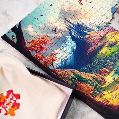 Das Schloss der Berge - Holzpuzzle