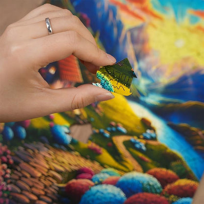 Serene Valley Retreat - Holzpuzzle