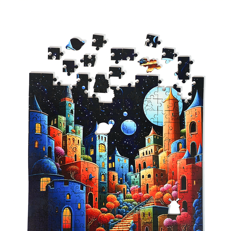 Monddorf - Holzpuzzle