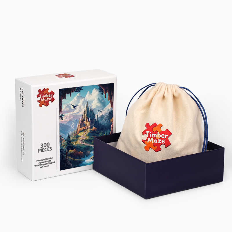 Das Wolkenschloss - Holzpuzzle