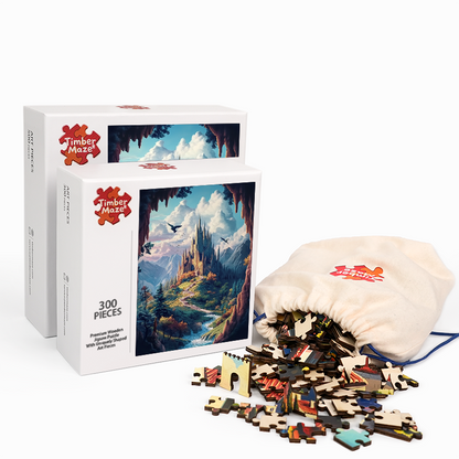 Das Wolkenschloss - Holzpuzzle