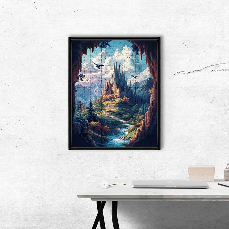 Das Wolkenschloss - Holzpuzzle