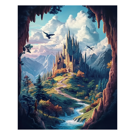 Das Wolkenschloss - Holzpuzzle