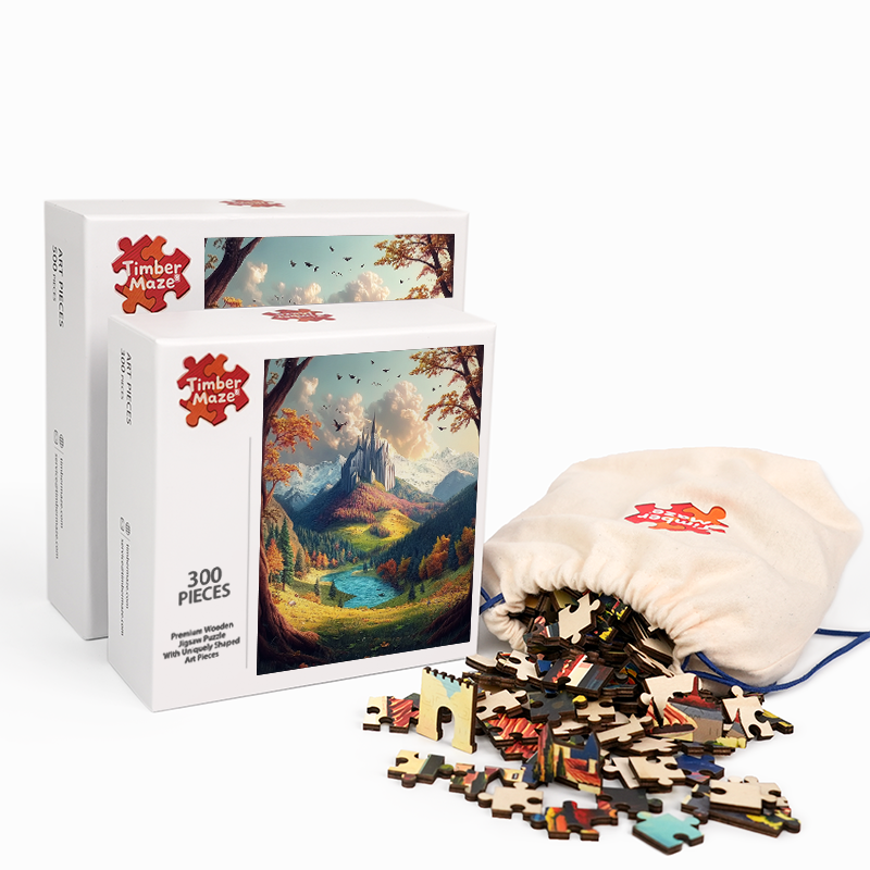 Das Schloss der Berge - Holzpuzzle