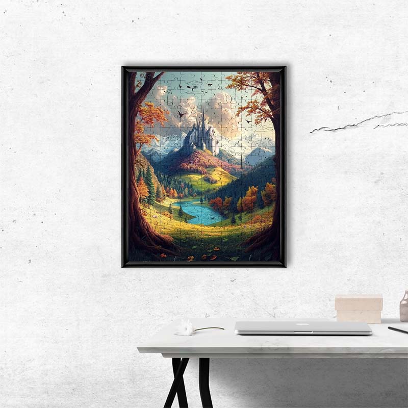 Das Schloss der Berge - Holzpuzzle