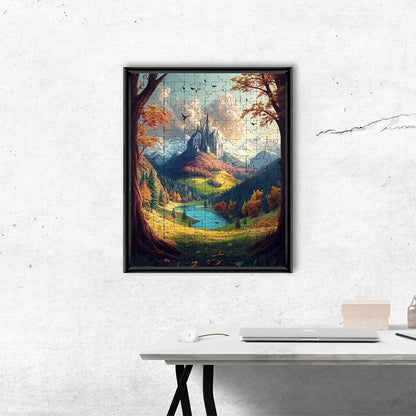 Das Schloss der Berge - Holzpuzzle