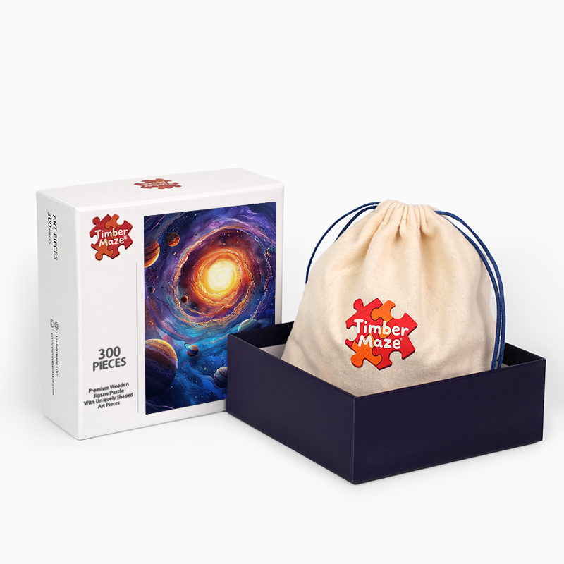 Kosmischer Wirbel - Holzpuzzle