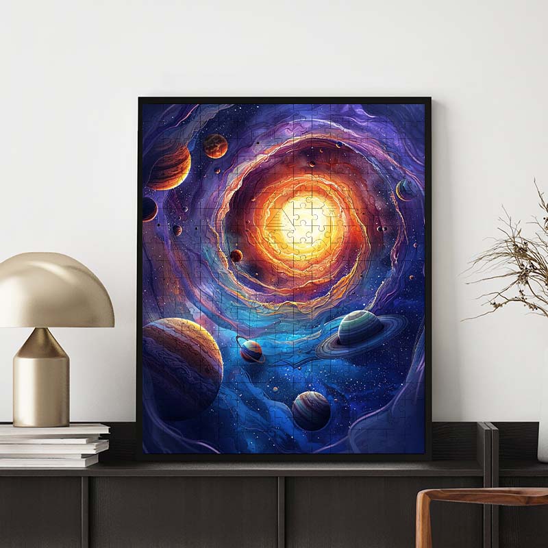Kosmischer Wirbel - Holzpuzzle