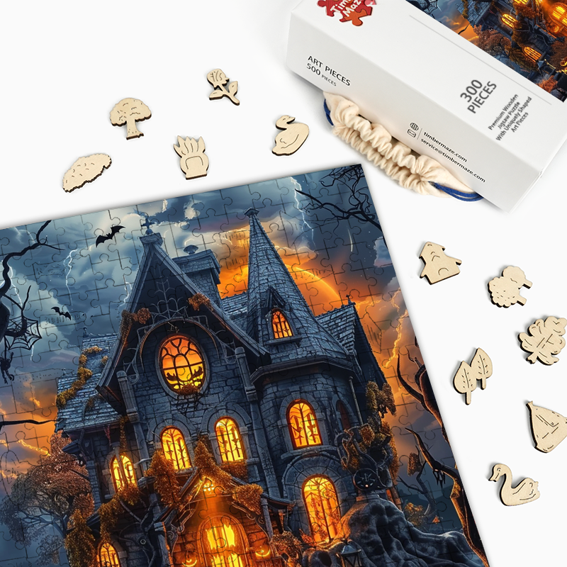 Gruselschloss - Holzpuzzle