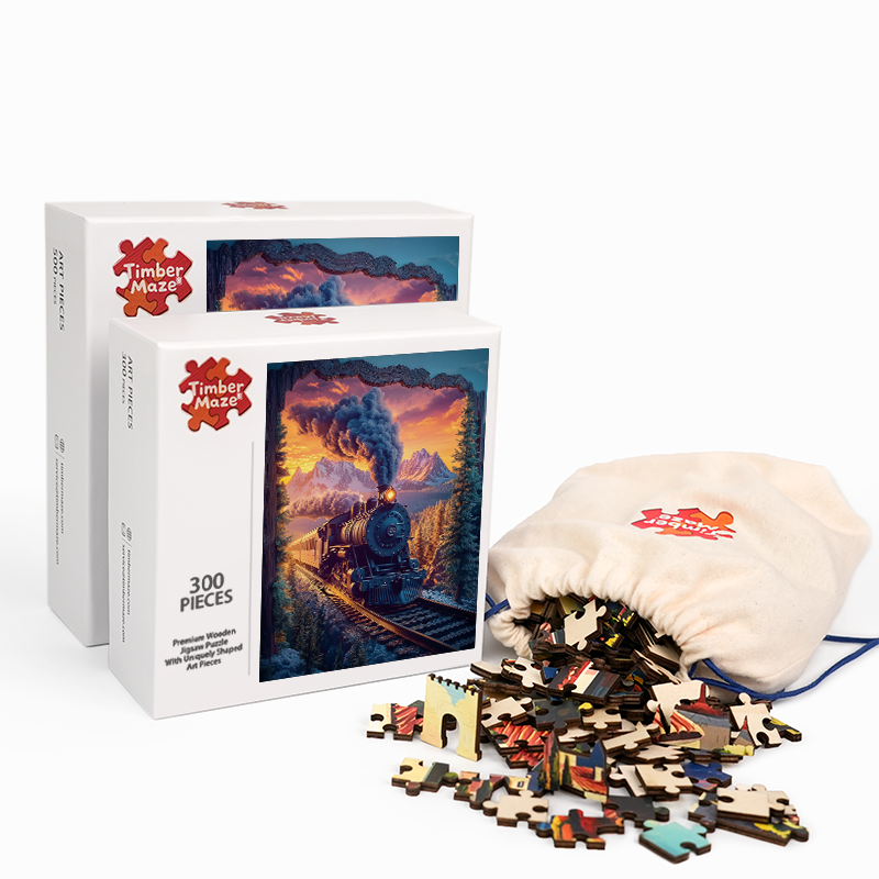 Durch Zeit und Raum - Holzpuzzle