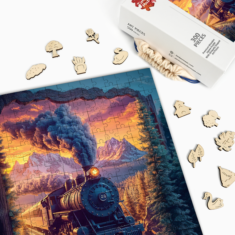 Durch Zeit und Raum - Holzpuzzle