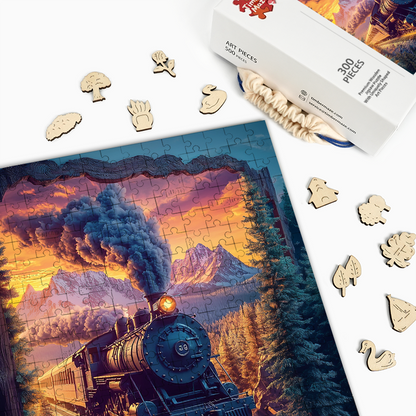 Durch Zeit und Raum - Holzpuzzle