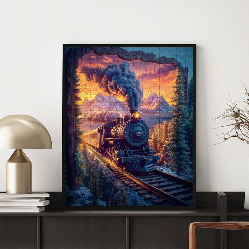 Durch Zeit und Raum - Holzpuzzle