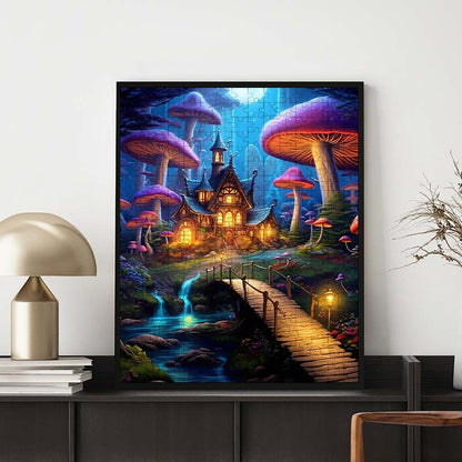 Pilzhäuschen - Holzpuzzle