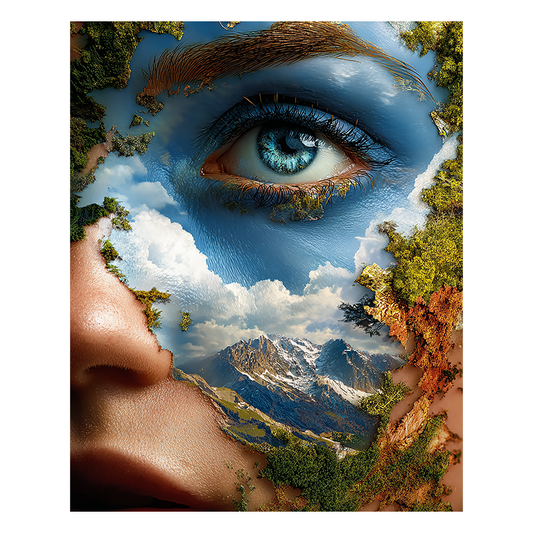 Blick der Erde - Holzpuzzle