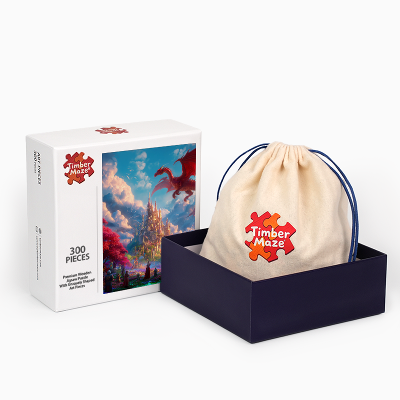 Drachenburg - Holzpuzzle