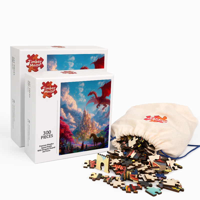 Drachenburg - Holzpuzzle