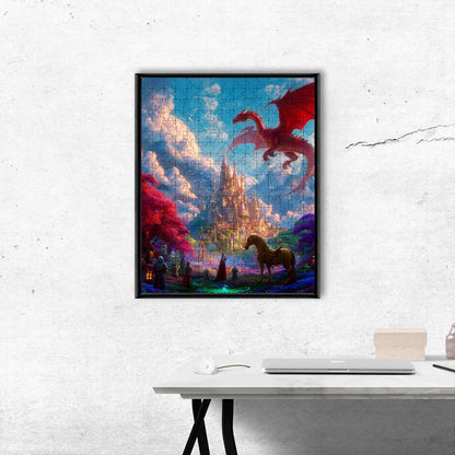 Drachenburg - Holzpuzzle