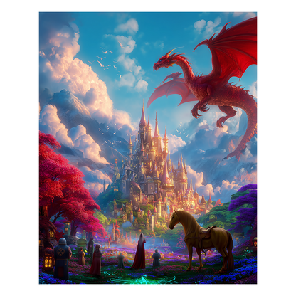 Drachenburg - Holzpuzzle