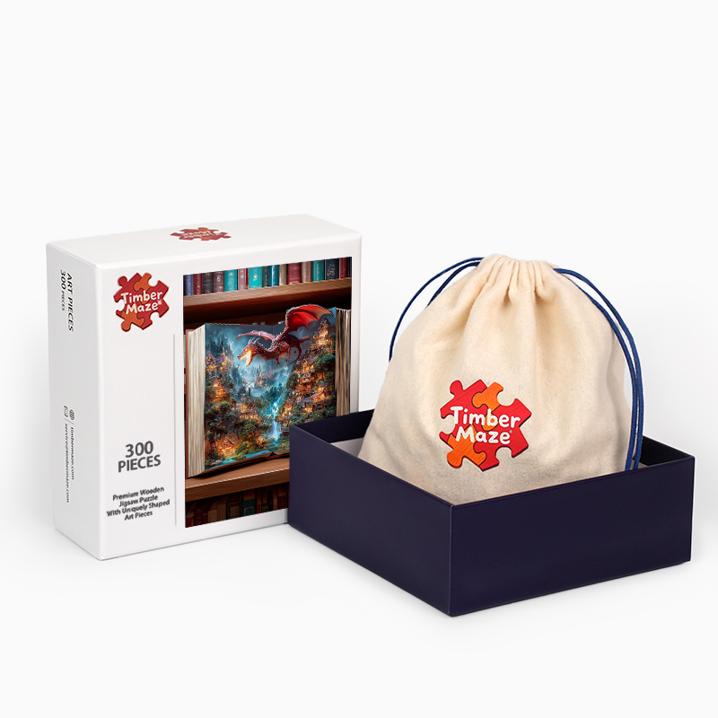 Drachenhöhle - Holzpuzzle