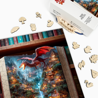 Drachenhöhle - Holzpuzzle