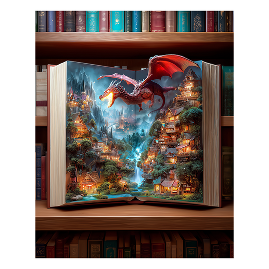 Drachenhöhle - Holzpuzzle