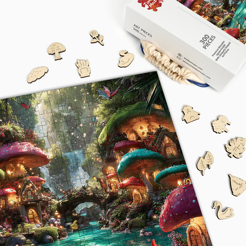 Feenwald - Holzpuzzle