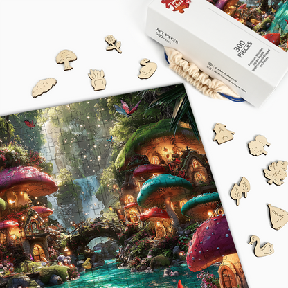 Feenwald - Holzpuzzle