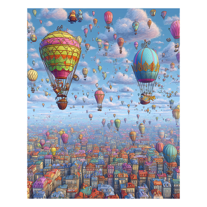 Himmelsballon-Festival - Holzpuzzle