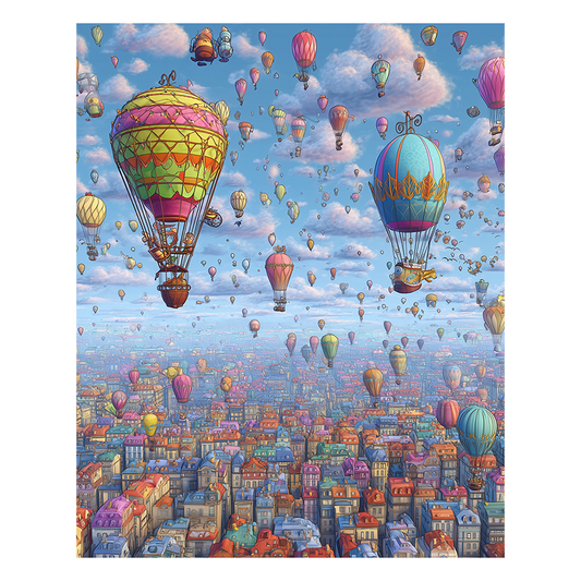 Himmelsballon-Festival - Holzpuzzle
